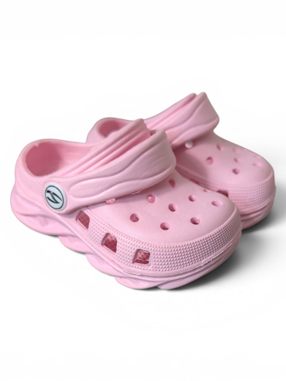 Children's Pink EVA Foam Clog Sandals with Heel Strap
